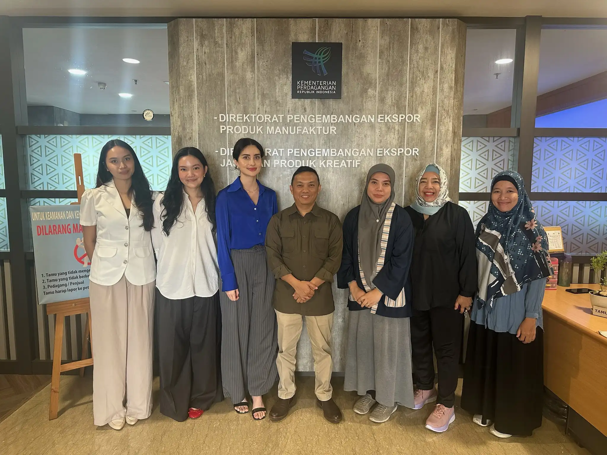 KATA team with Indonesian Ministry of Trade export development officials